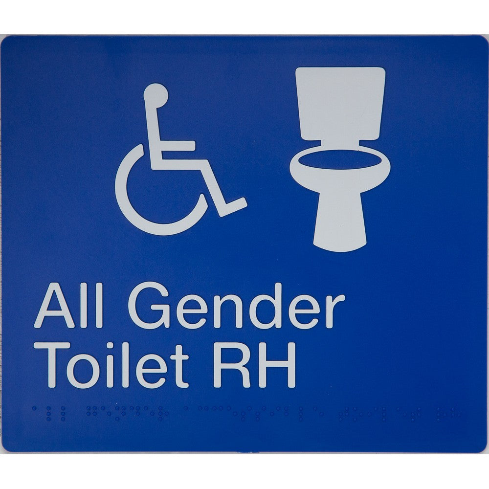 Braille Accessible Toilet Sign