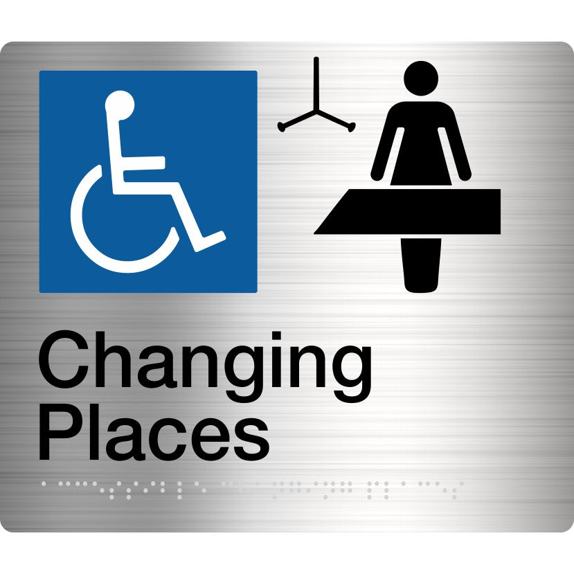 Braille Changing Places Sign