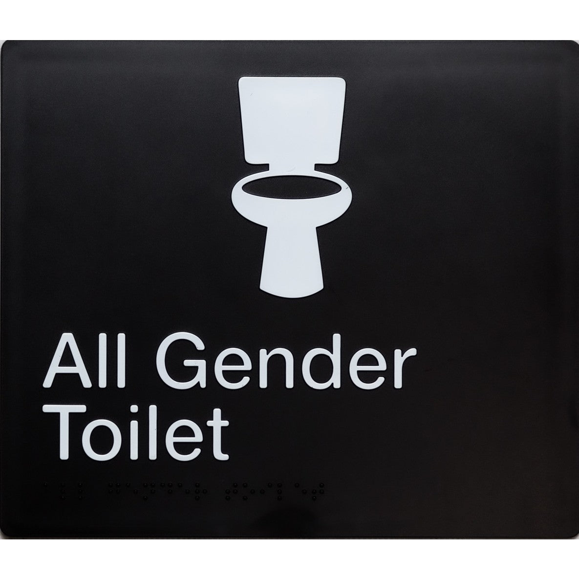 Braille All Gender Toilet Sign