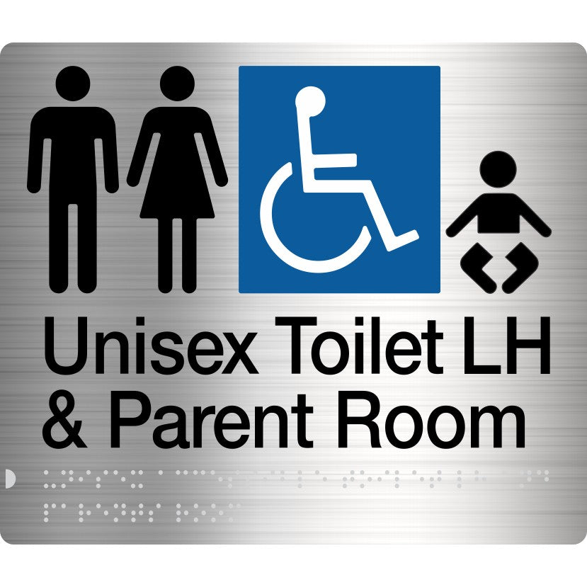 Braille Accessible Toilet And Parent Room Sign