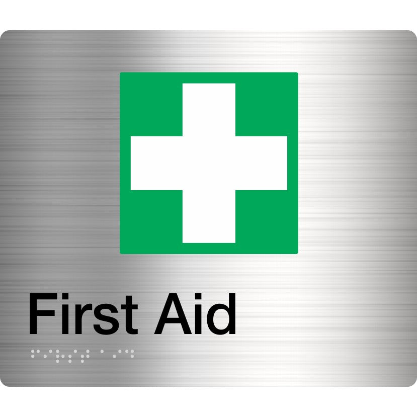 Braille First Aid Sign