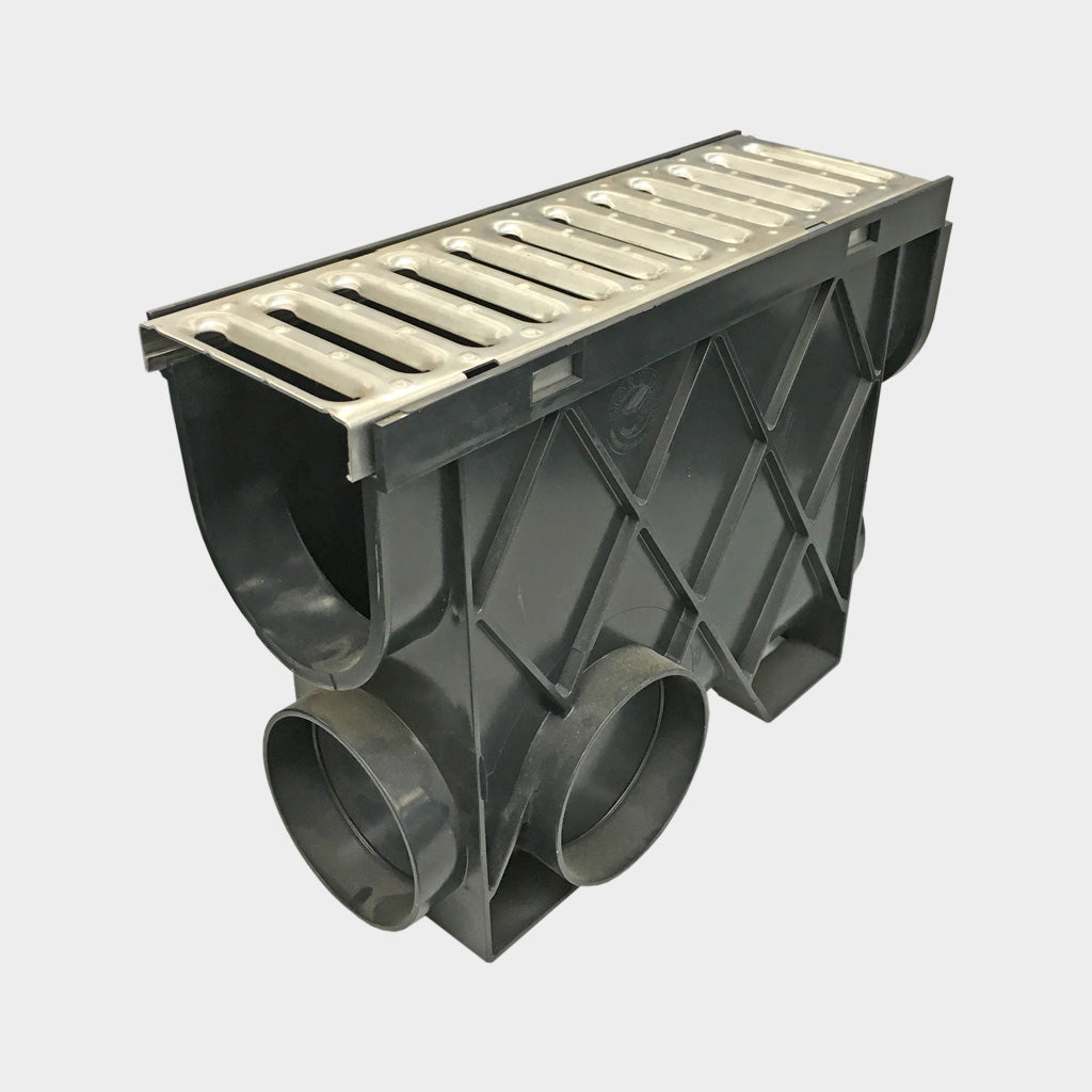 STORM WATER PIT SLIMLINE WITH STAINLESS STEEL GRATE