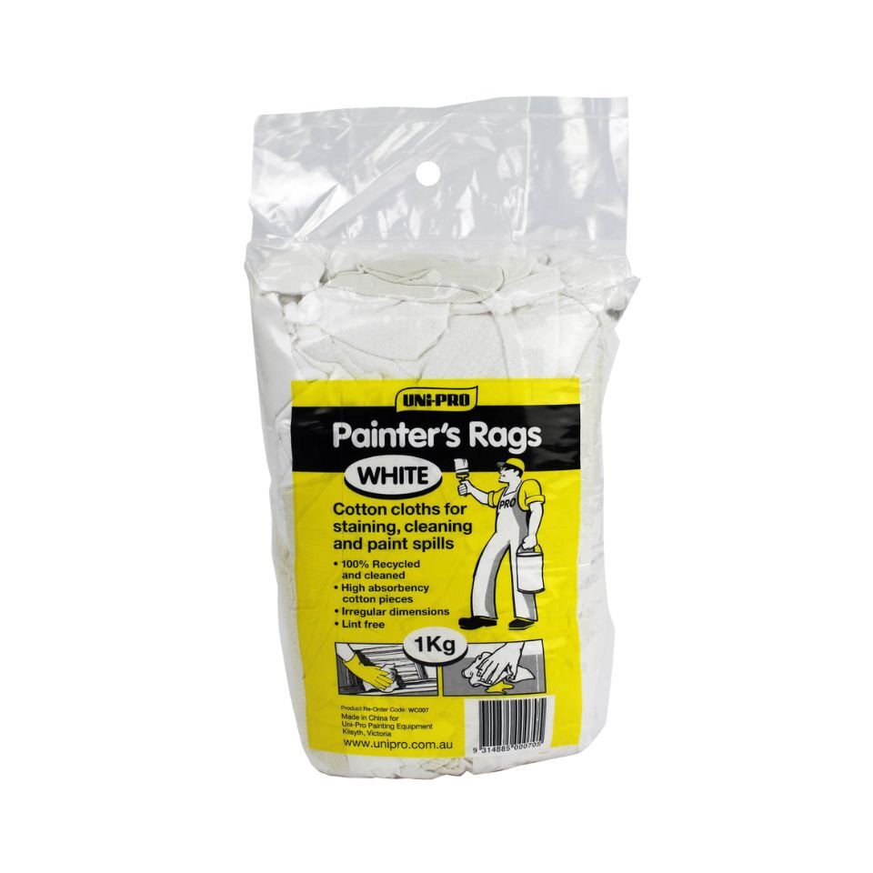 Uni-Pro Painters White Rags - 1kg