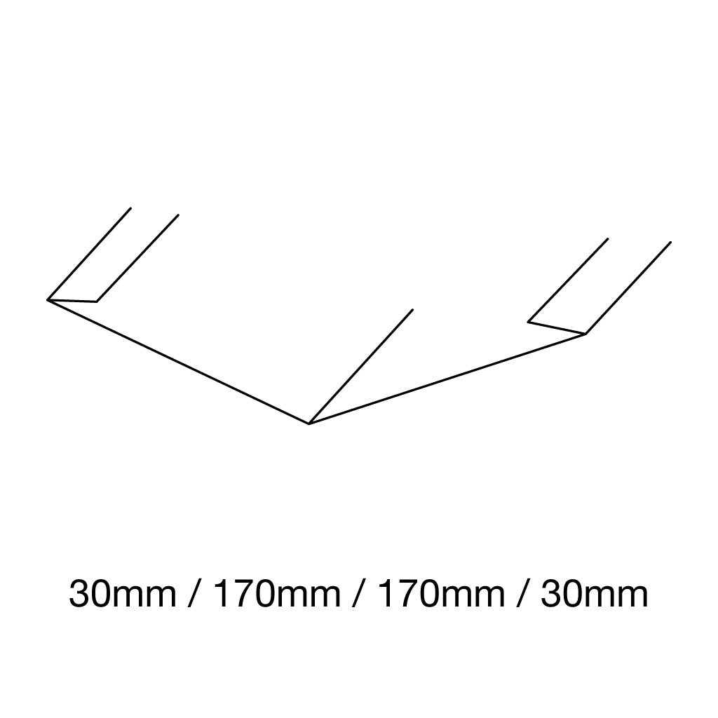VALLEY GUTTER LYSAGHT ZINCALUME PER LM 0.4 X 400MM